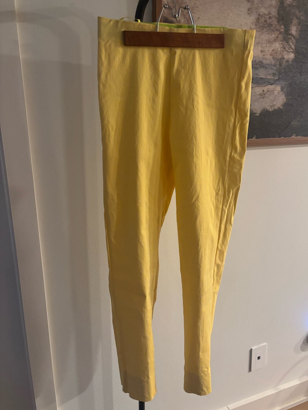 Gretchen Scott GripeLess Pull On Pants Yellow Size Small